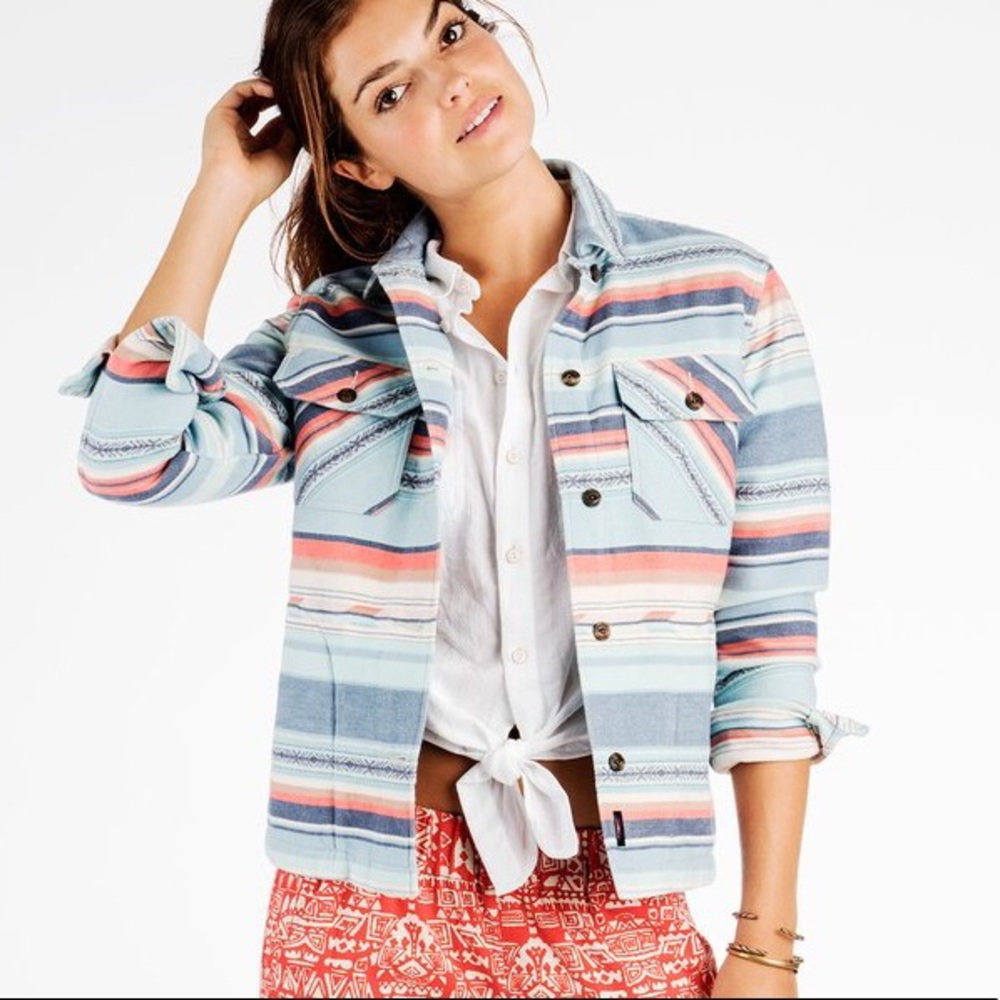 Faherty Shirt Jacket- Beacon Paradise